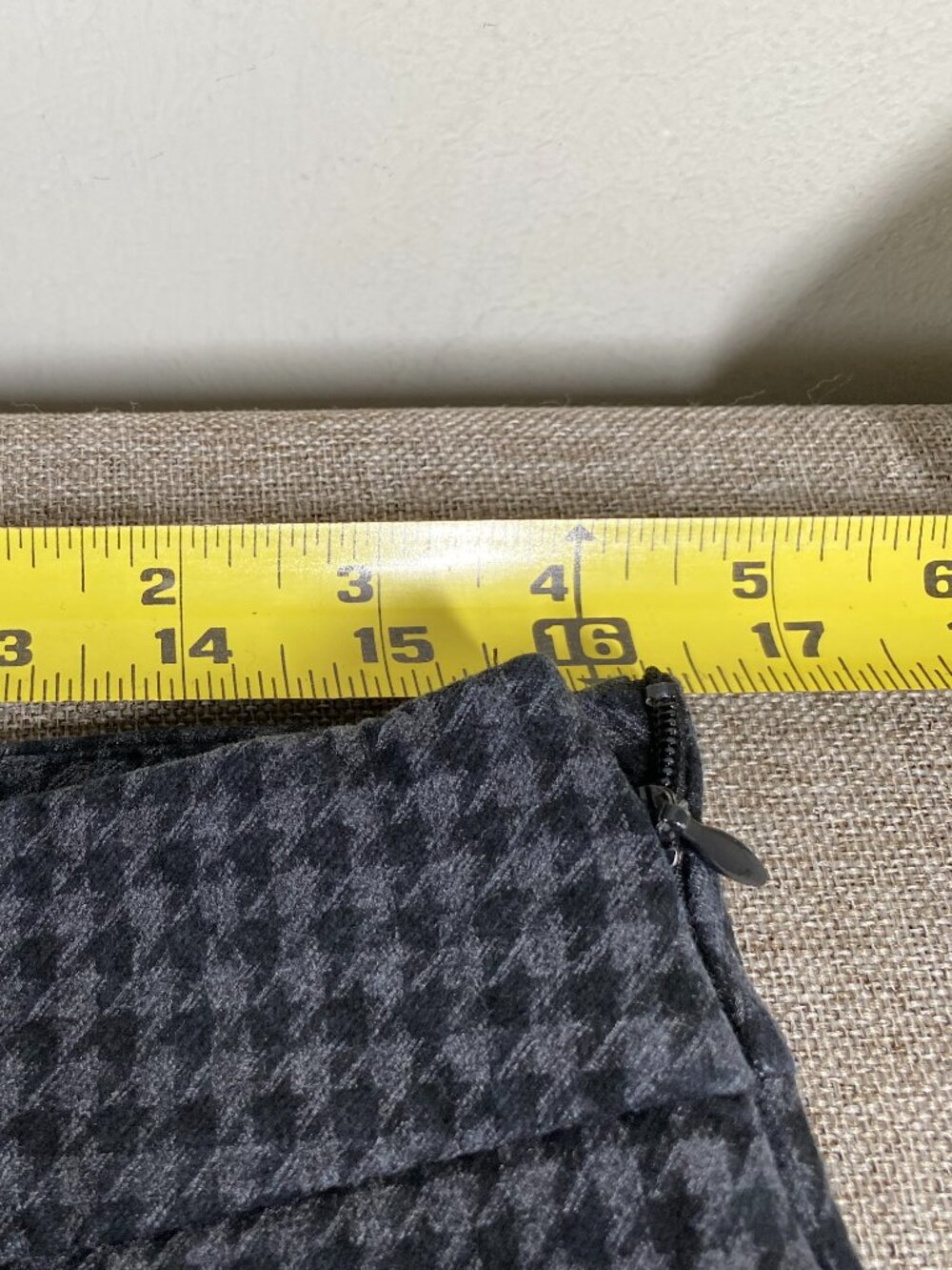 Talbots Chatham Ankle Dress Pants Women's 12 Mid Rise Multicolor Houndstooth - Picture 12 of 16